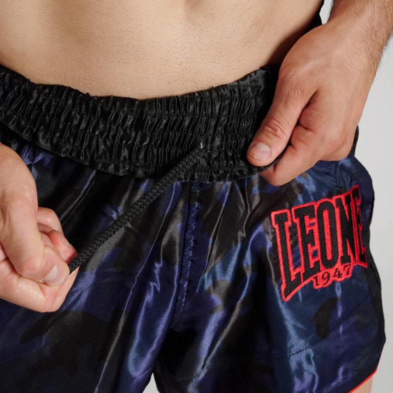 Leone CAMO thai/kick FIGHT SHORTS-blue